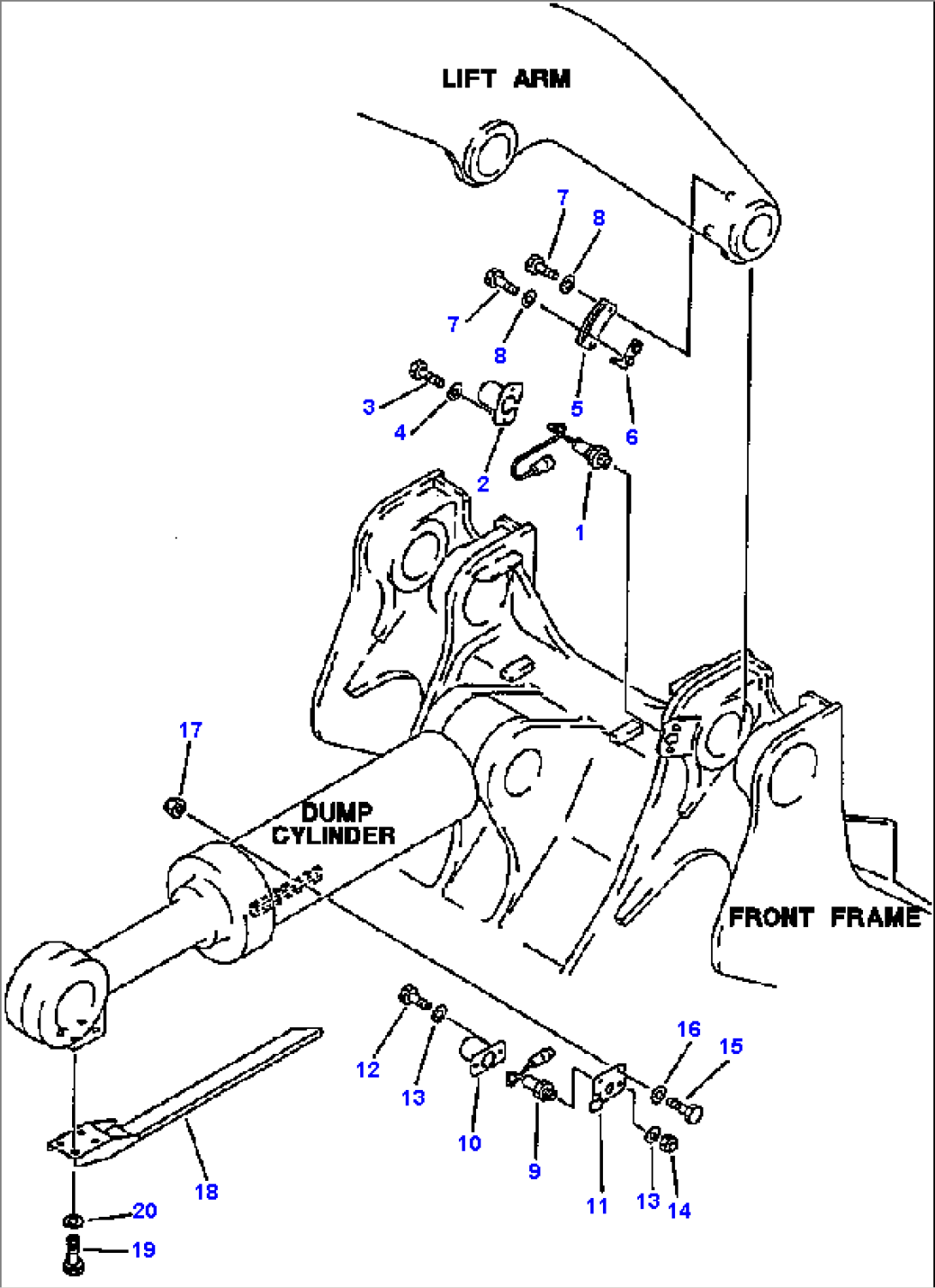 BOOM KICK OUT AND BUCKET POSITIONER