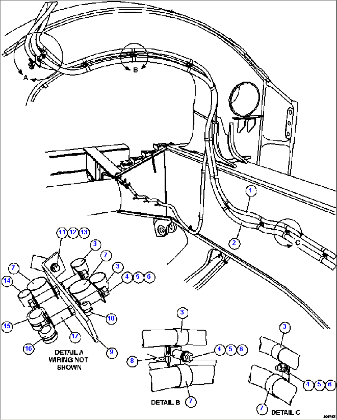 RH FRAME RAIL WIRING 2/2