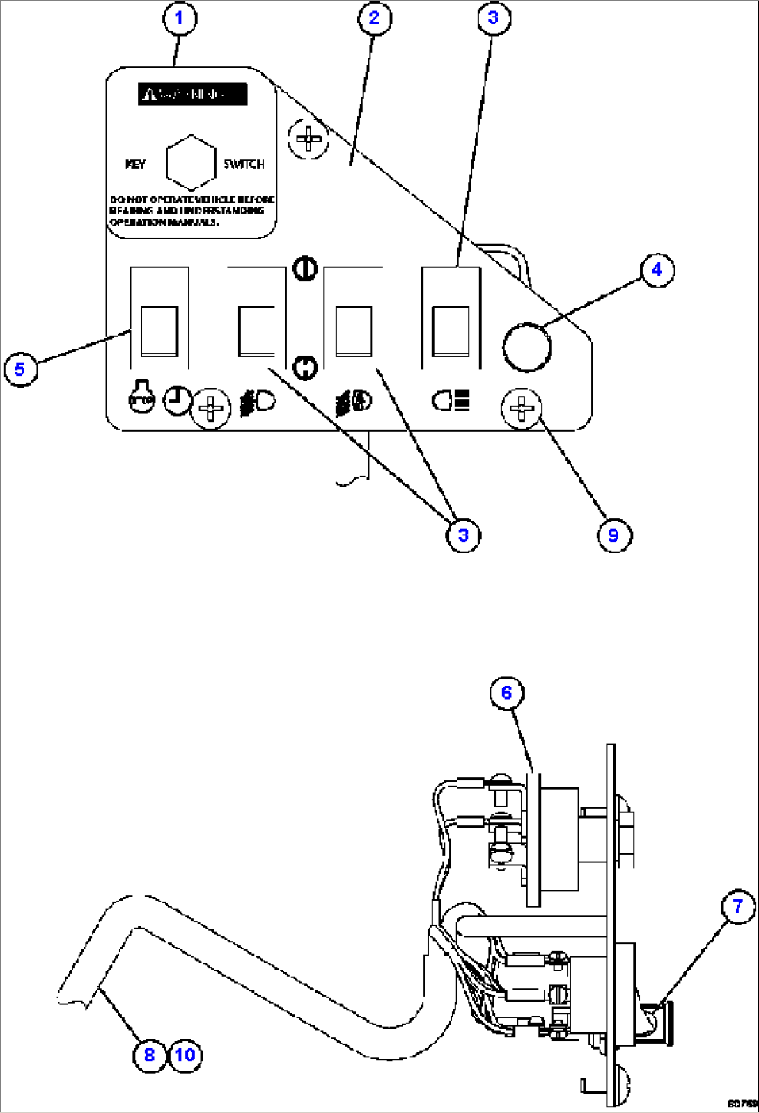 LOWER R.H. DASH MODULE