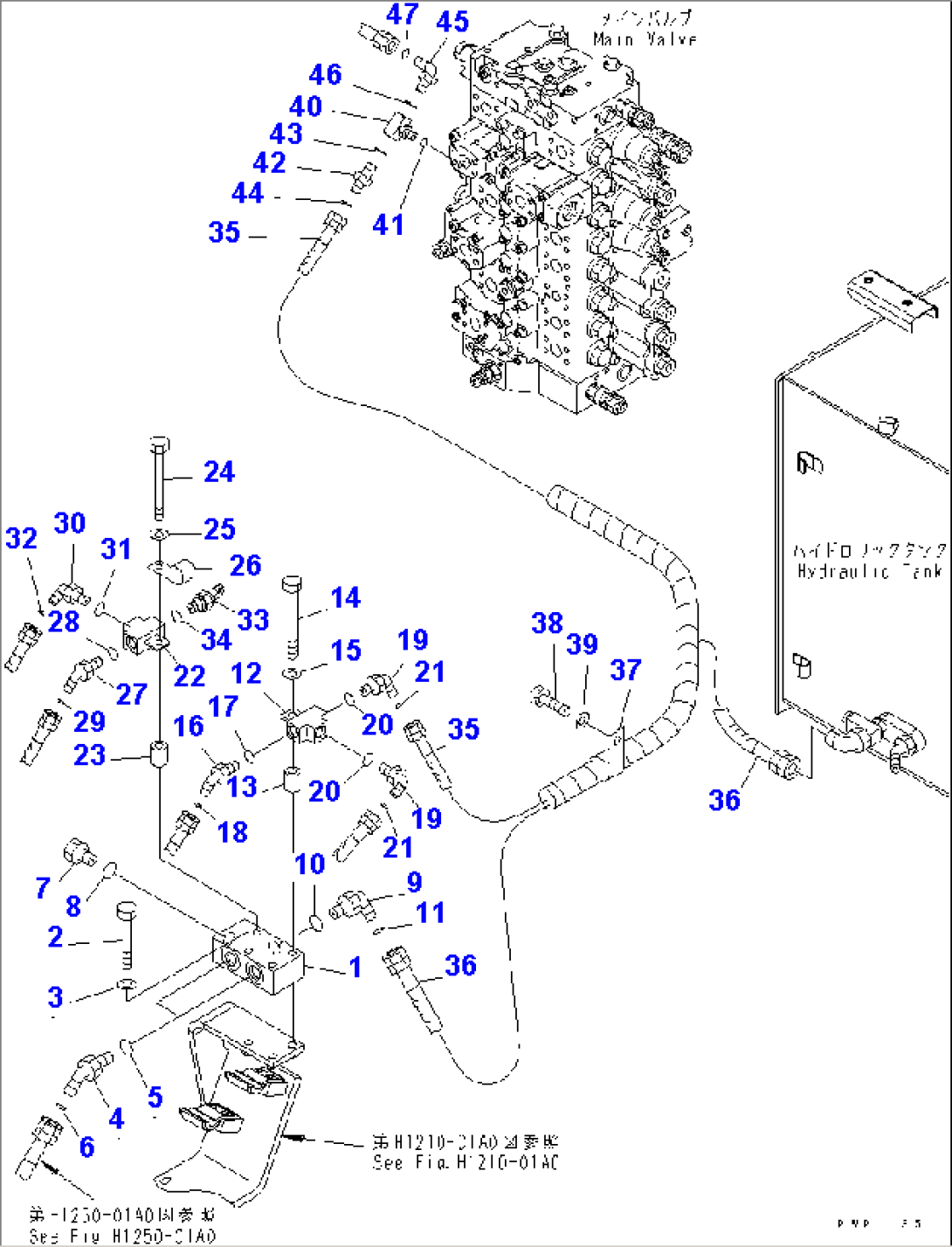 BURST VALVE LINE (BOOM) (CHASSIS SIDE)