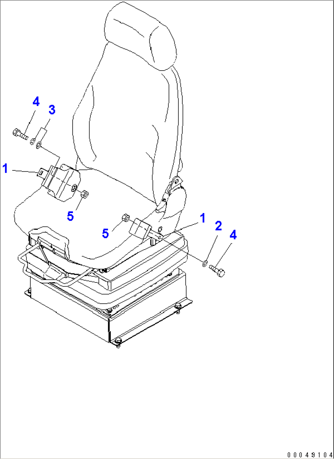 SEAT BELT (78MM) (GRAMMER)(#55001-)