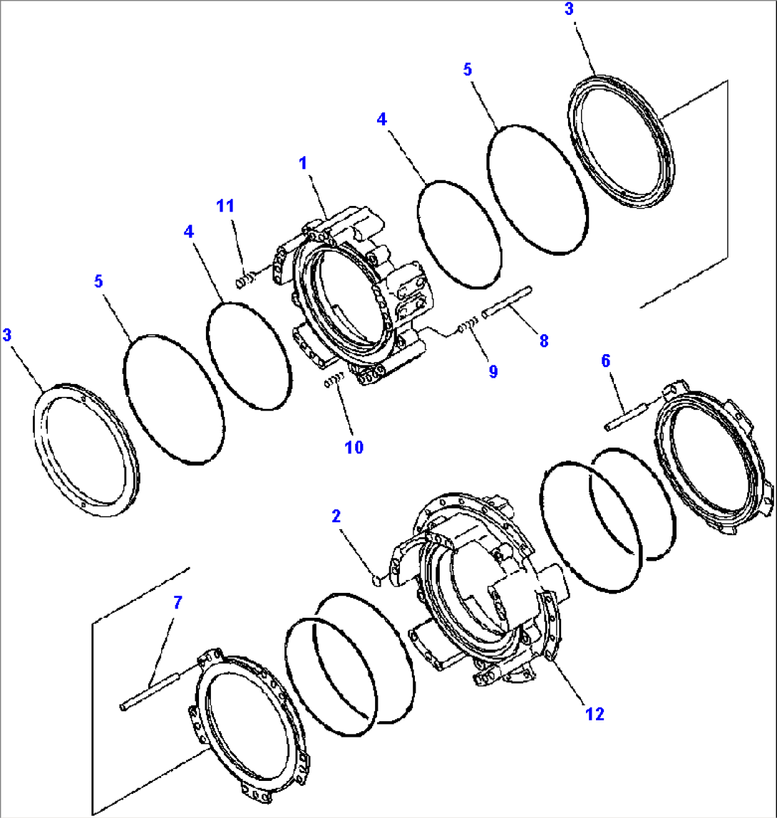 F4320-52A0 TRANSMISSION FOURTH AND THIRD HOUSING