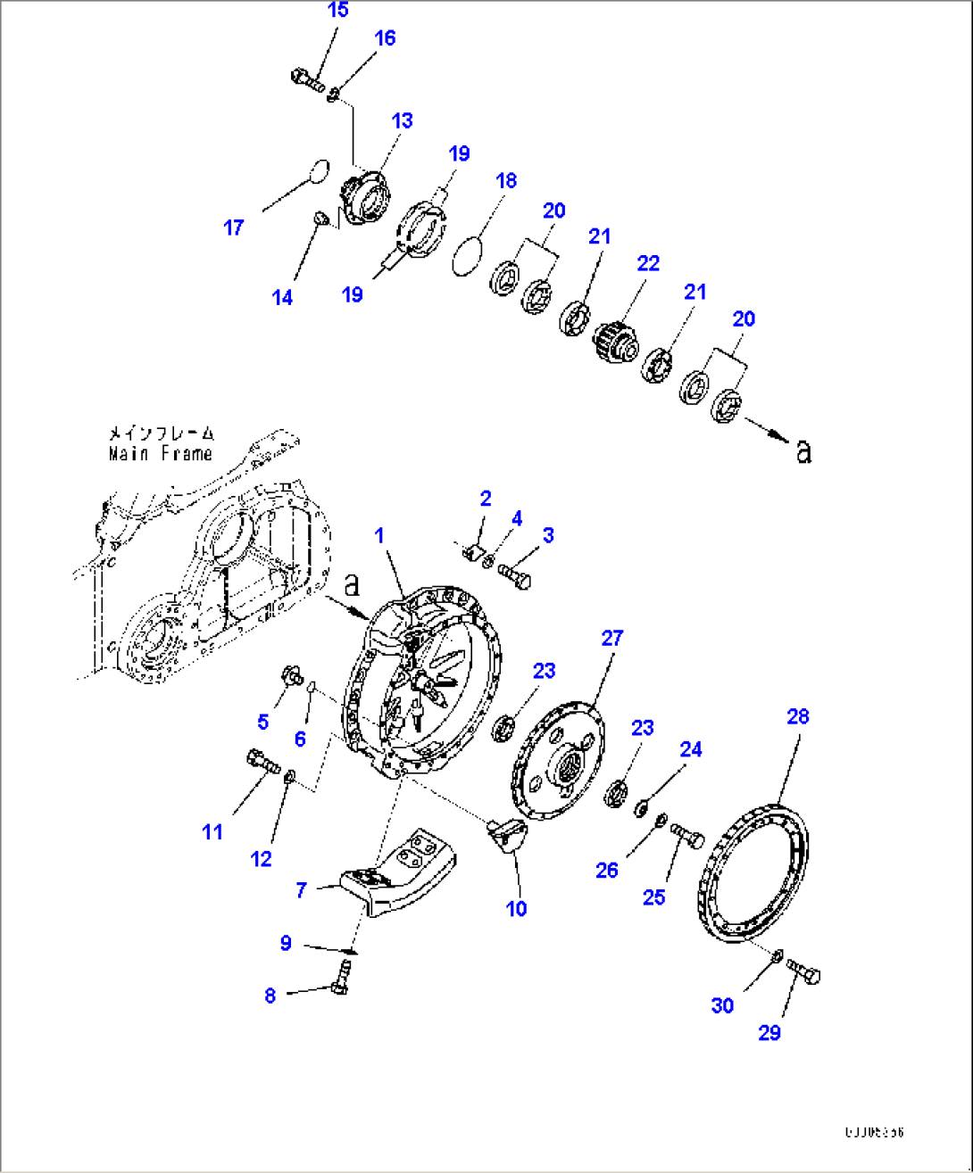 Final Drive, Final Gear Case L.H. (#11609-)