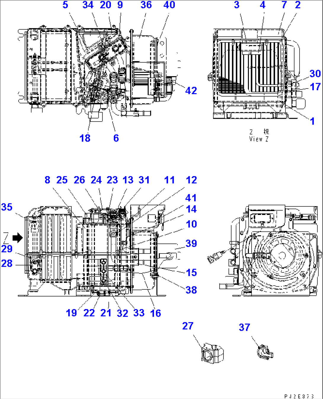 FLOOR (AIR CONDITIONER UNIT) (INNER PARTS)(#4322-)