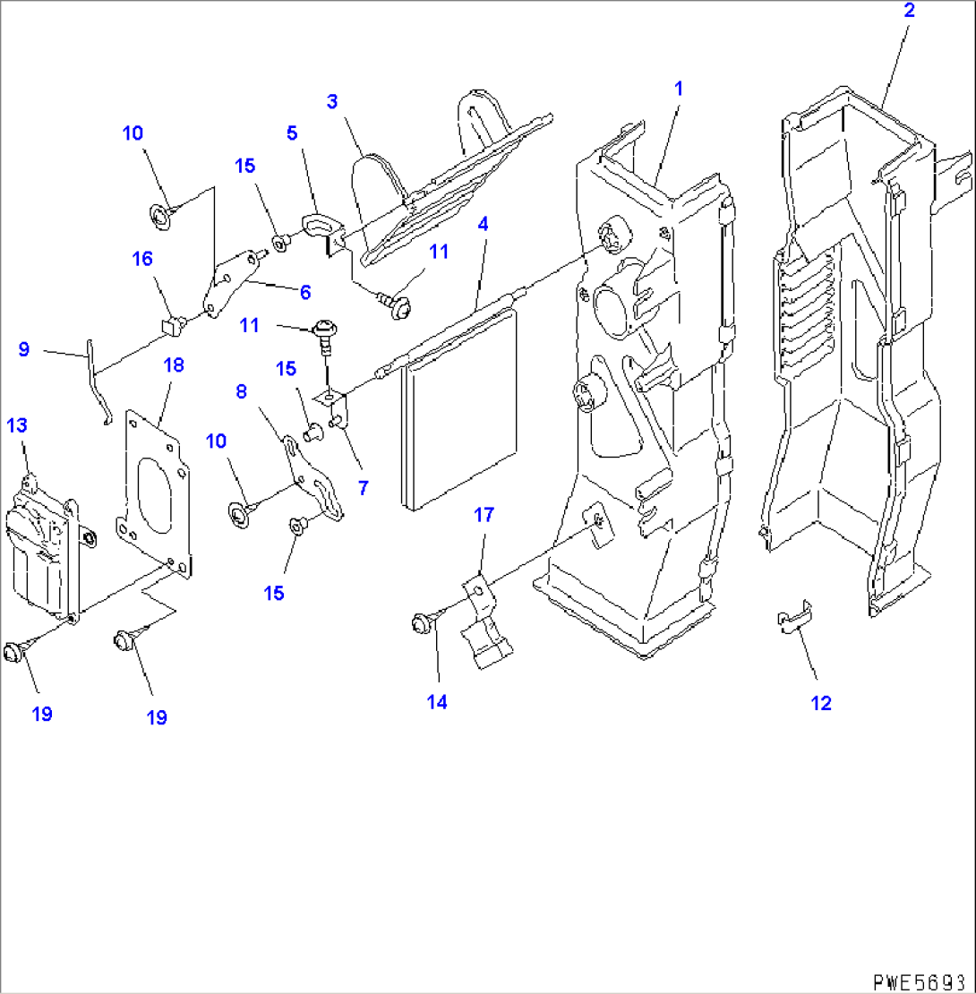 ROPS CAB (AIR DUCT) (INNER PARTS)