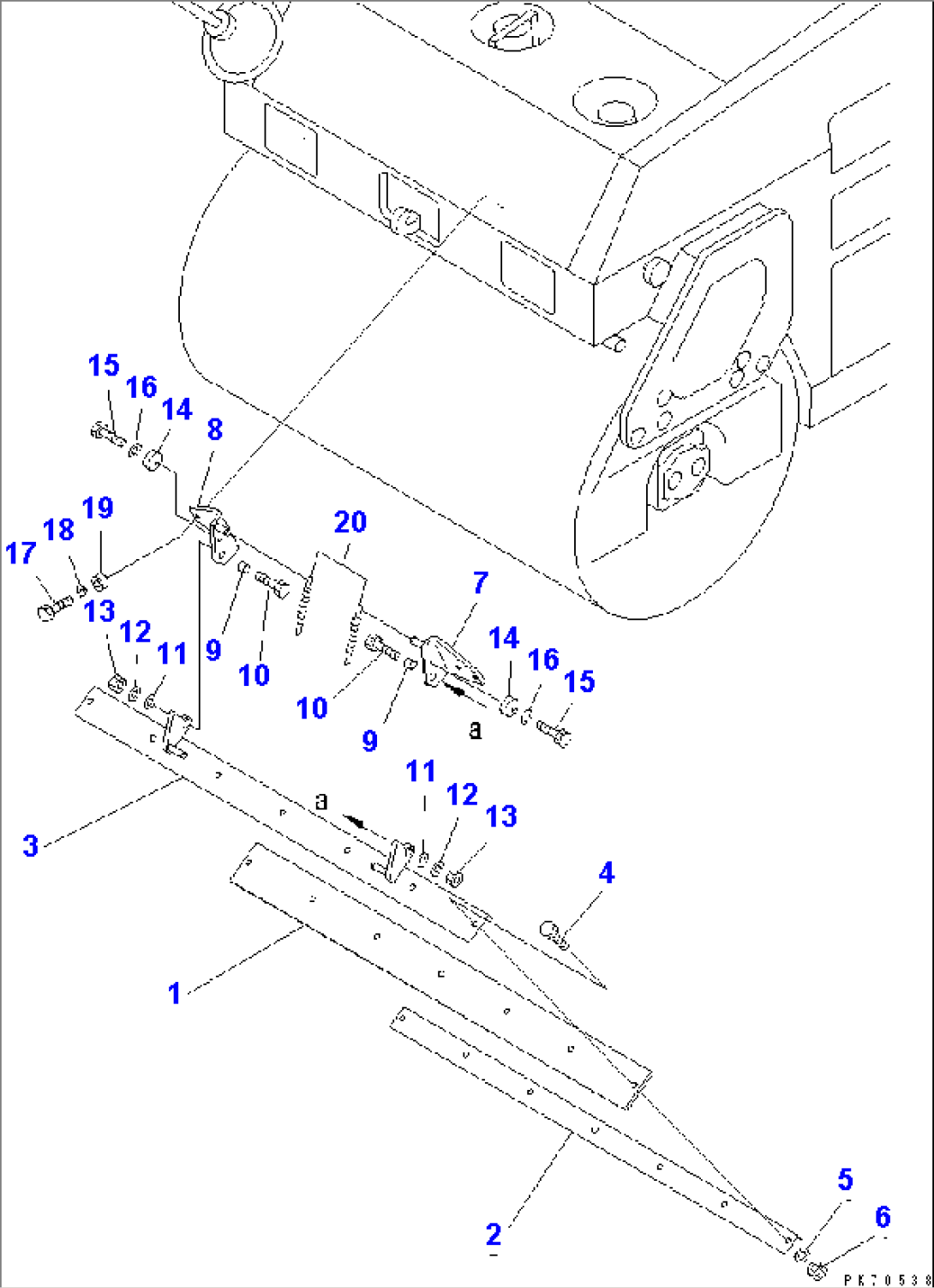 FRONT SCRAPER (2/2) (REAR)