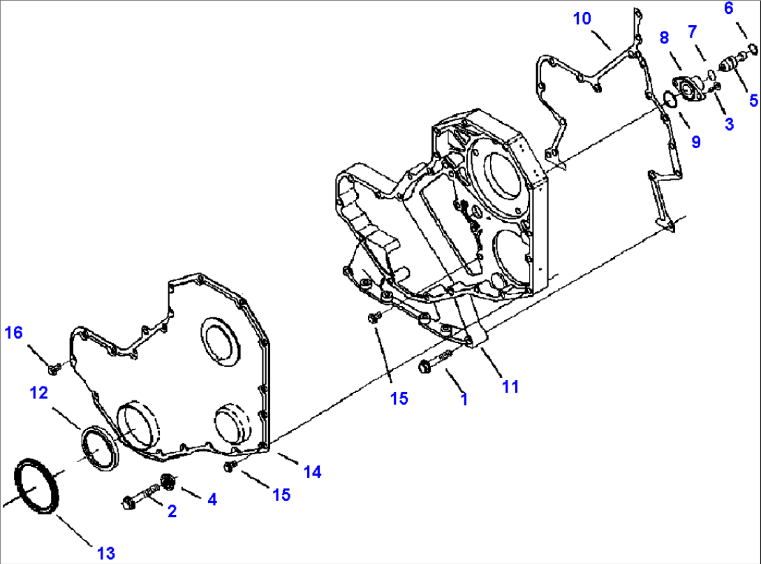 FIG. A2109-A2A2 FRONT GEAR COVER