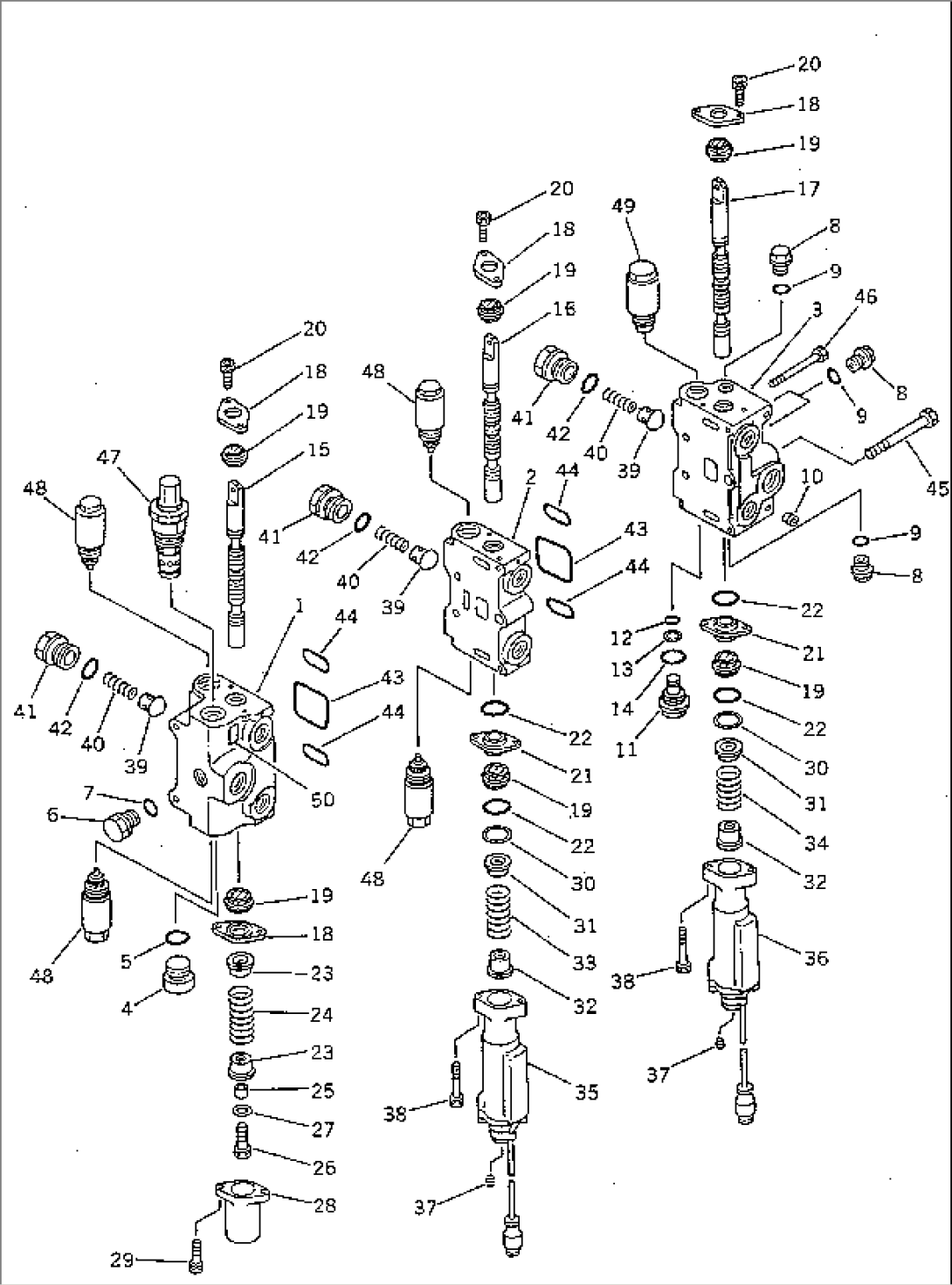 3-SPOOL CONTROL VALVE (1/2)