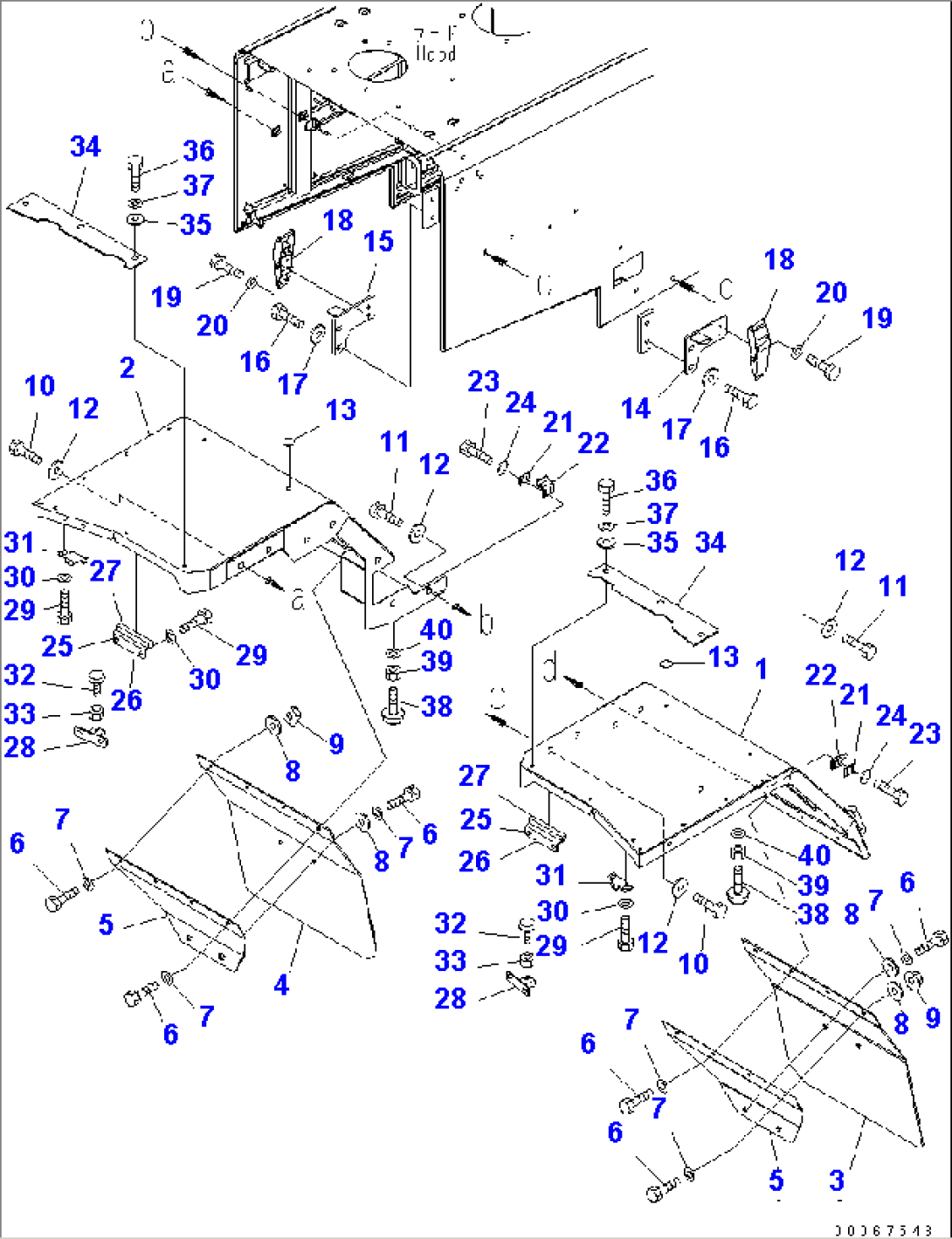 REAR FENDER(#85001-)