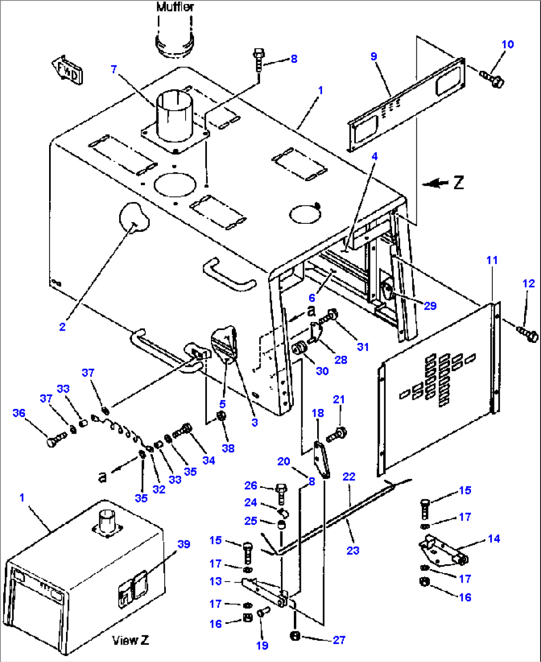 RADIATOR GUARD AND ENGINE HOOD