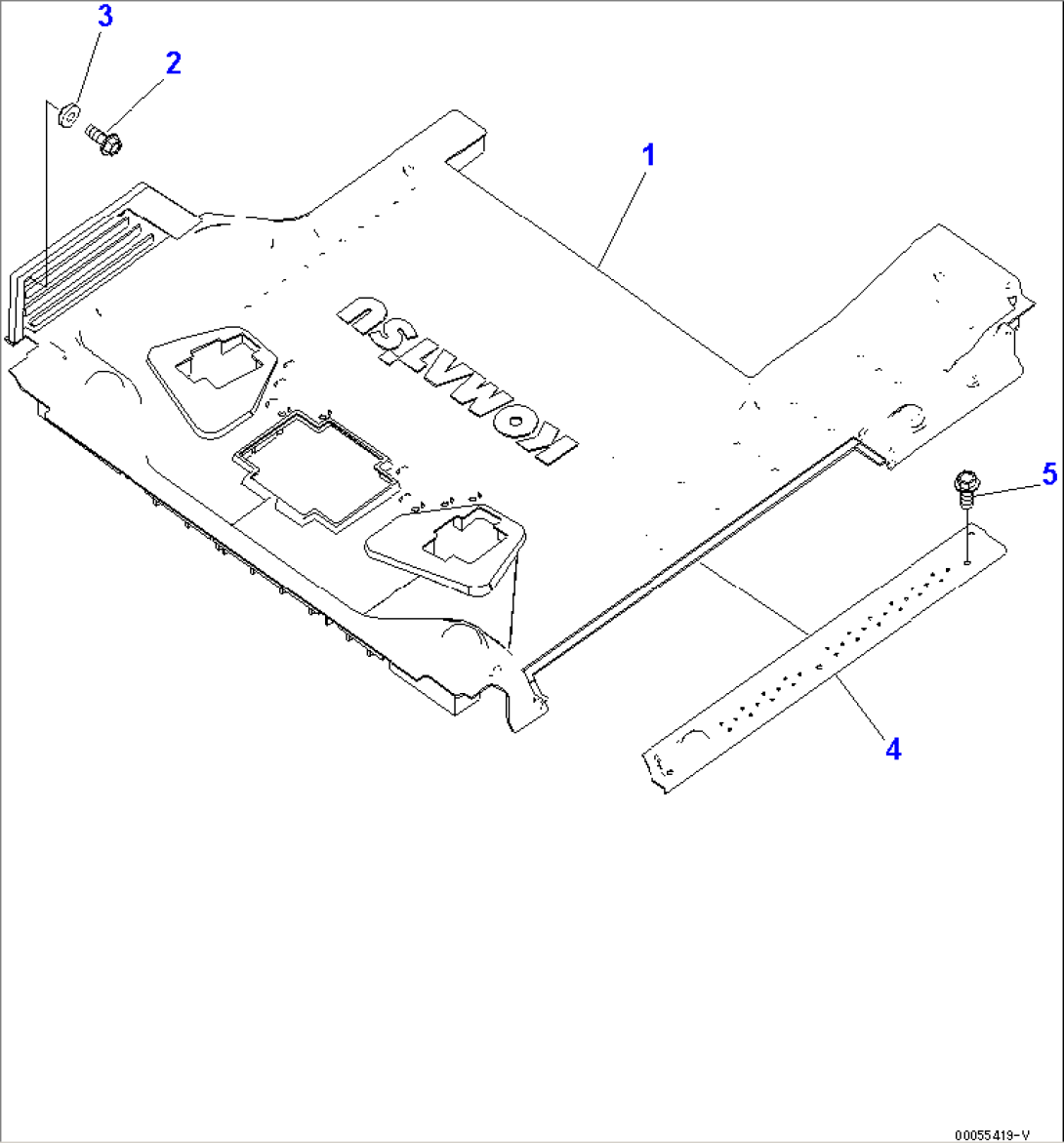 FLOOR MAT (FOR 2-ACTUATOR)(#75028-)