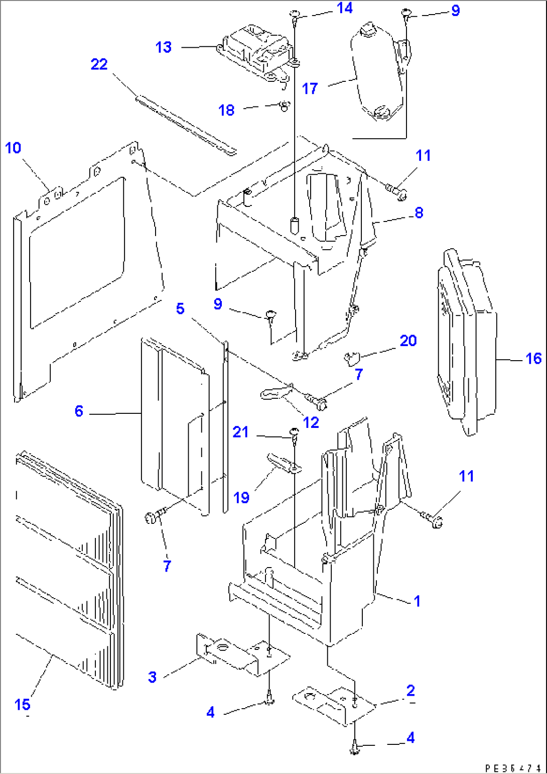 FILTER BOX ASSEMBLY (FOR AIR CONDITIONER)(#K32001-)