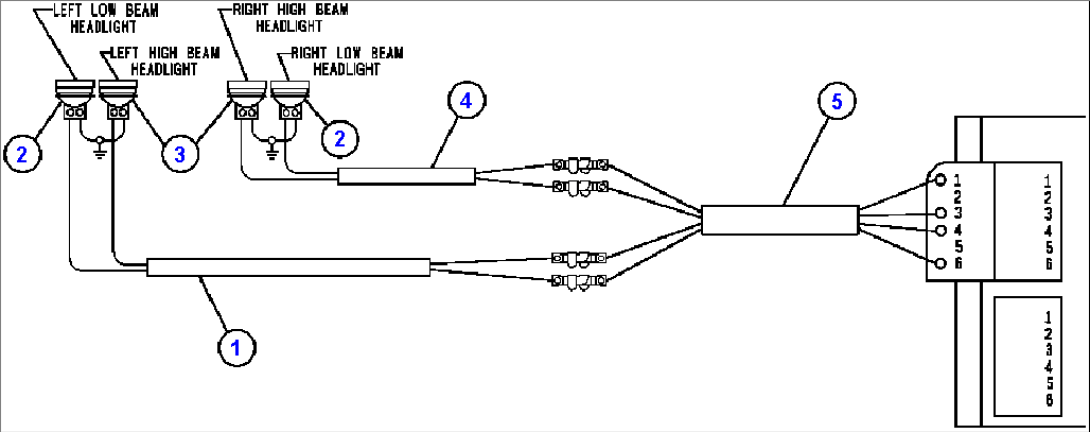 HIGH MOUNTED HEADLIGHT WIRING INSTL