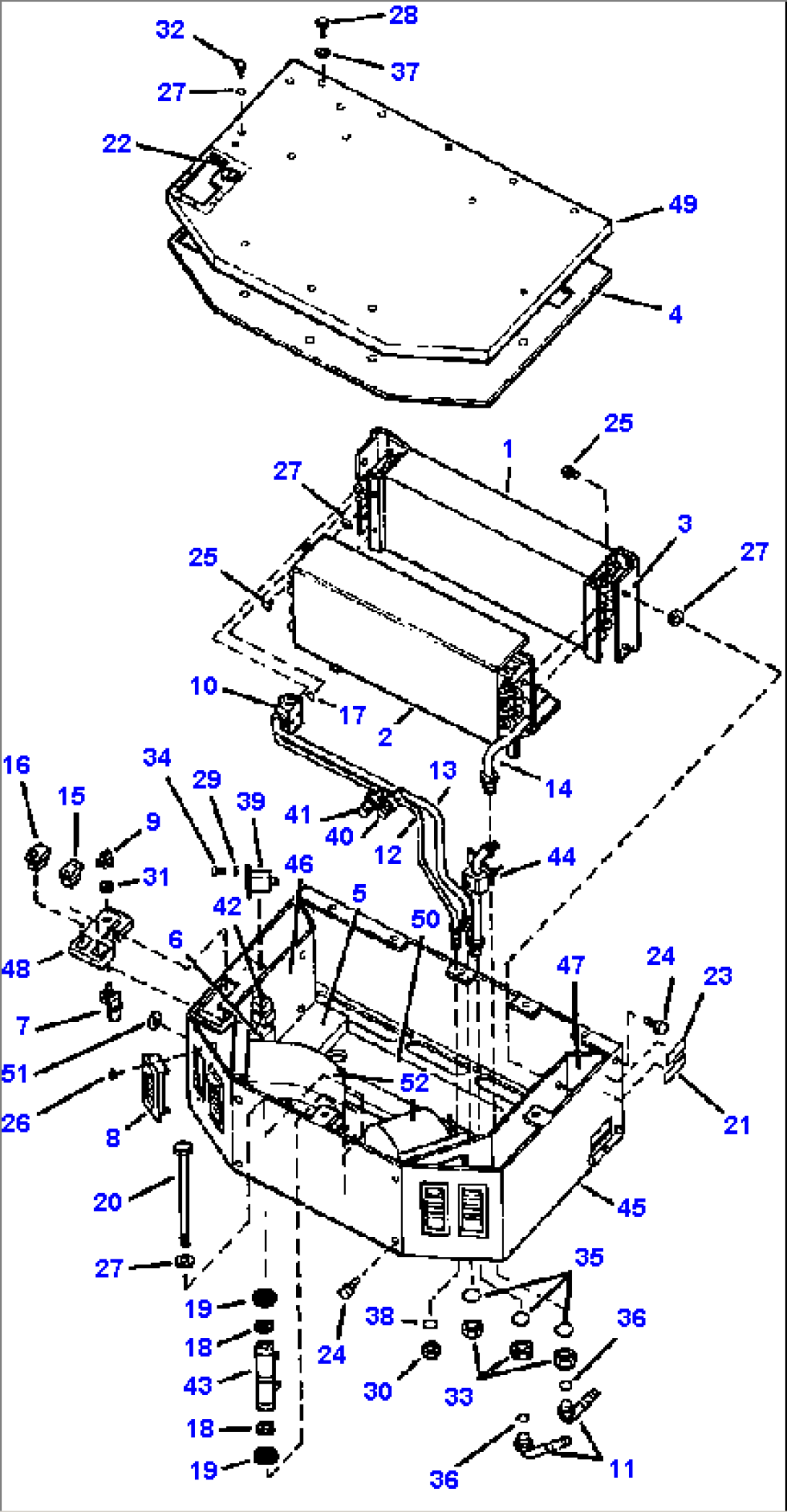 AIR CONDITIONER/HEATER BOX ASSEMBLY