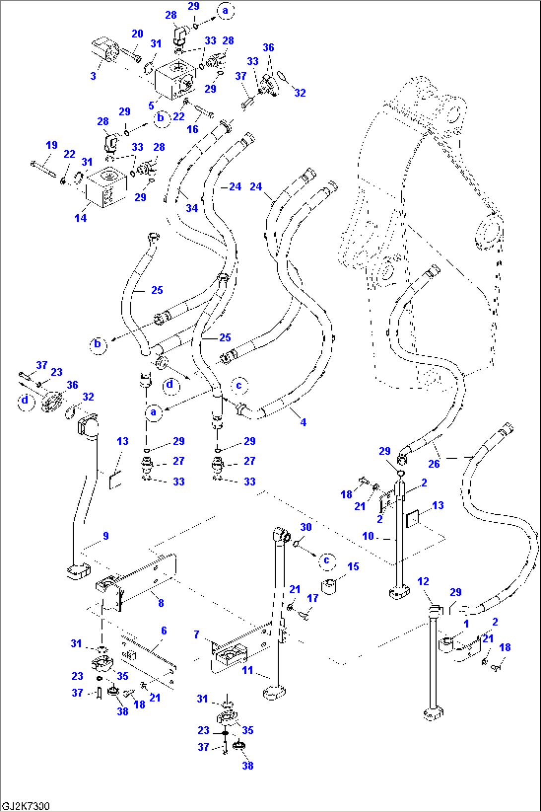 ARM PIPING (3.0M) - TWO ATTACHMENTS
