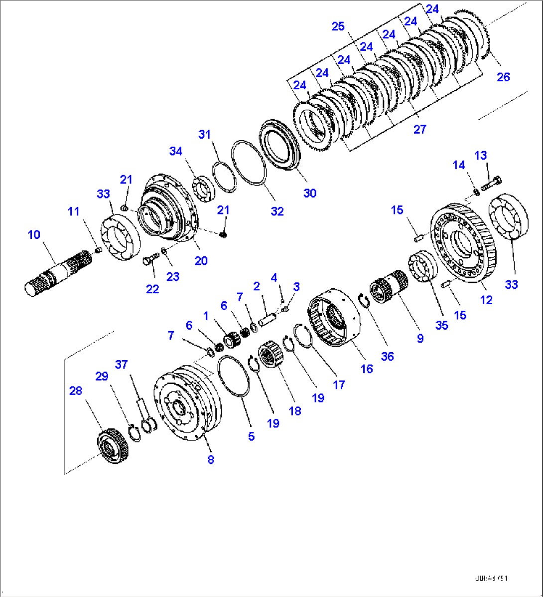 Torque Converter and Transmission, Differential (#7079-)