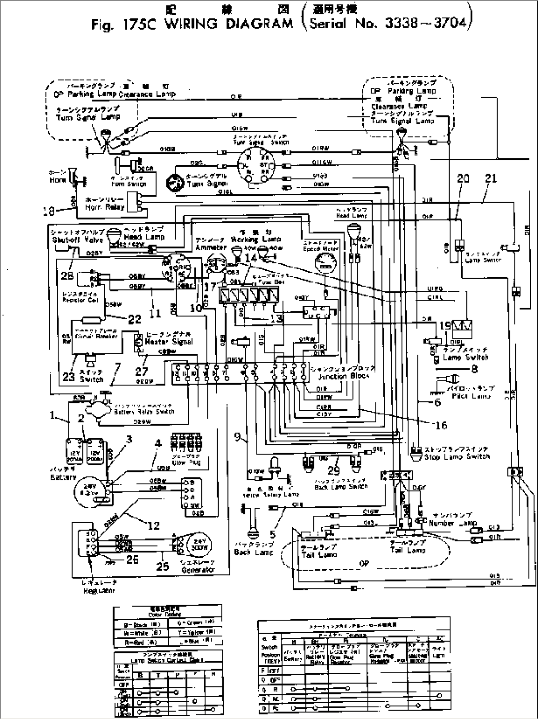 WIRING DIAGRAM(#3338-3704)