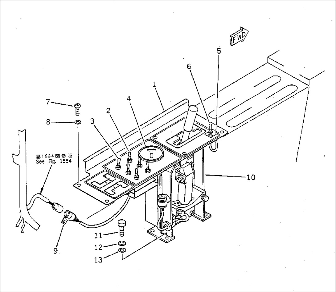 INSTRUMENT PANEL (L.H. LOWER) (FOR 3RD WINCH)