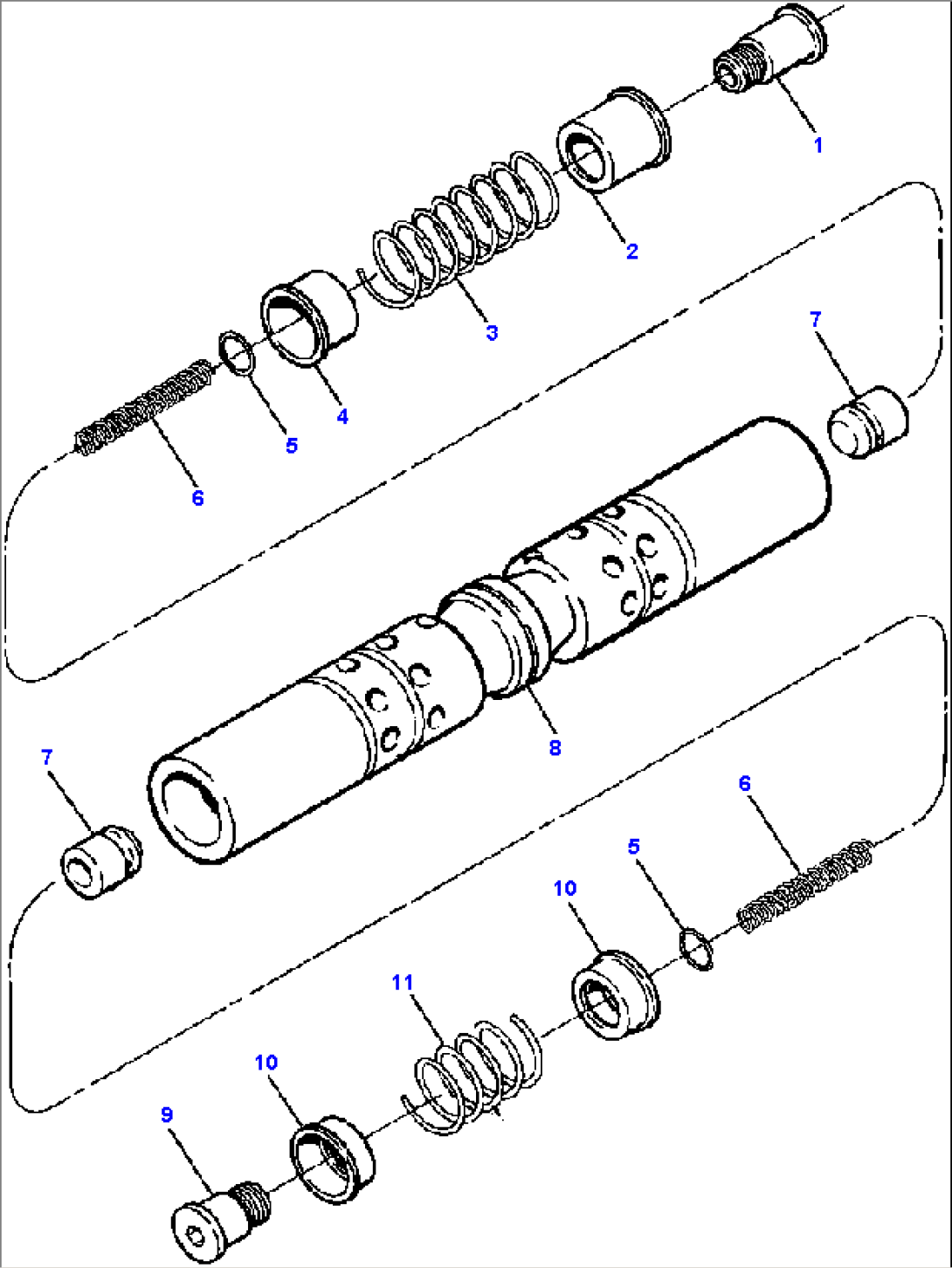 THREE SPOOL EQUIPMENT CONTROL VALVE RIPPER SPOOL