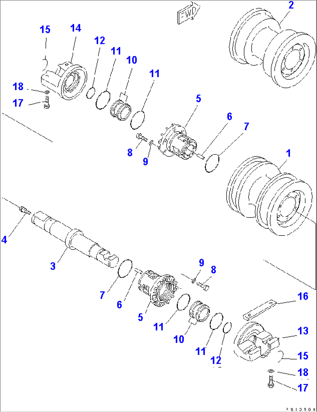 TRACK ROLLER(#35001-)