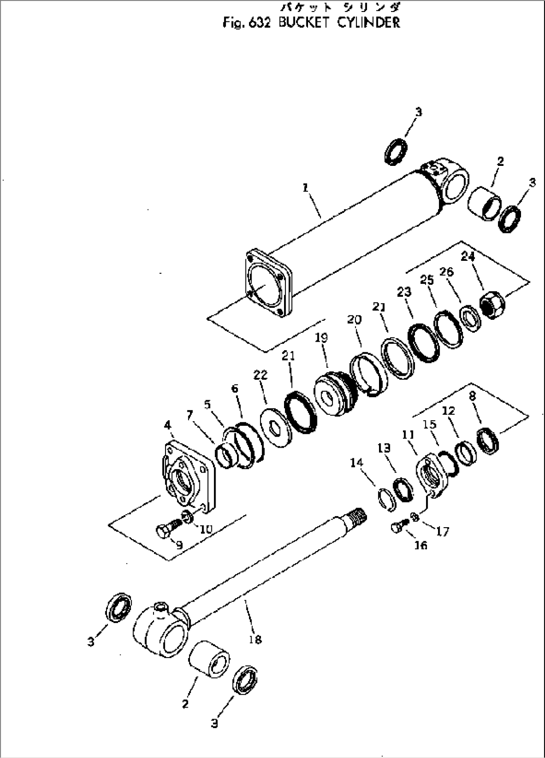 BUCKET CYLINDER(#10001-)