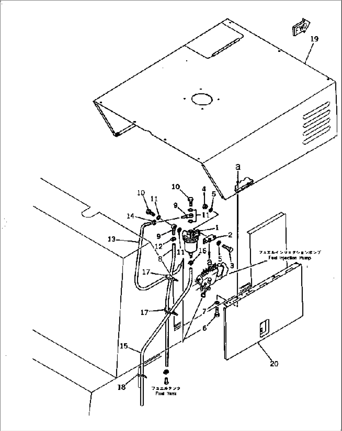 WATER SEPARATOR PIPING(#10001-19999)