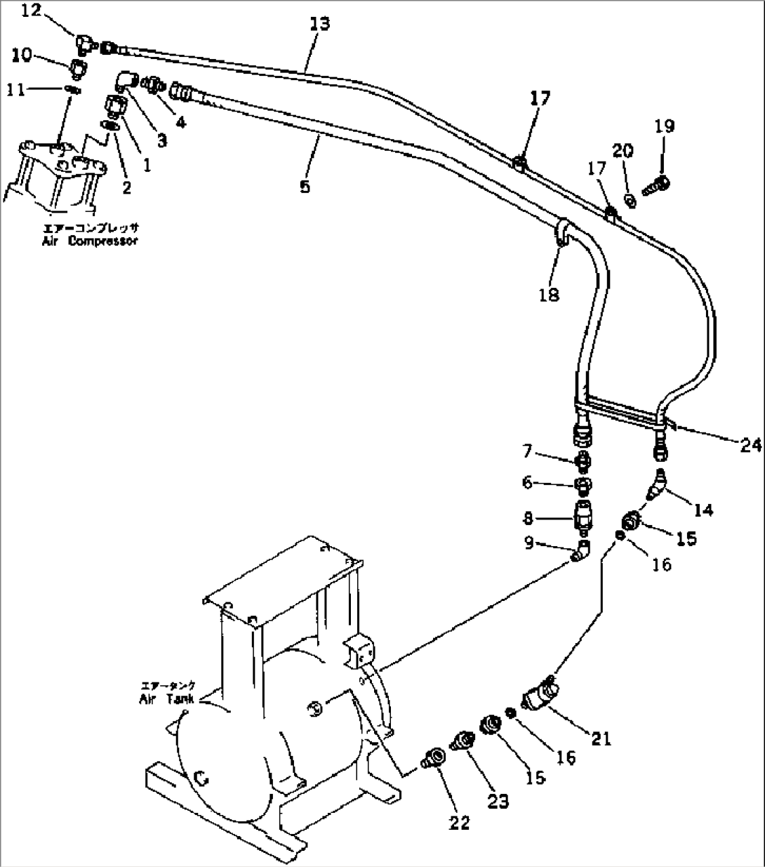 UPPER AIR PIPING (COMPRESSOR TO AIR TANK)