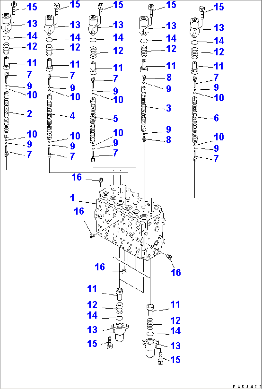 MAIN VALVE (3-ACTUATOR) (1/15)