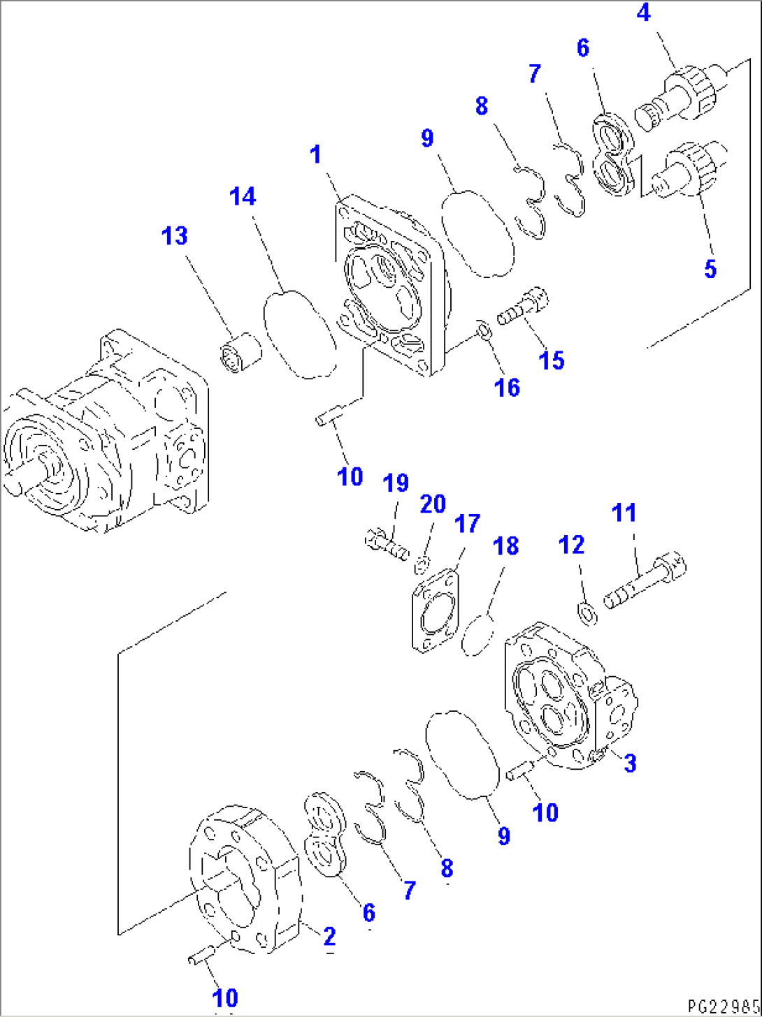 HYDRAULIC PUMP (STEERING AND SWITCH) (2/2)