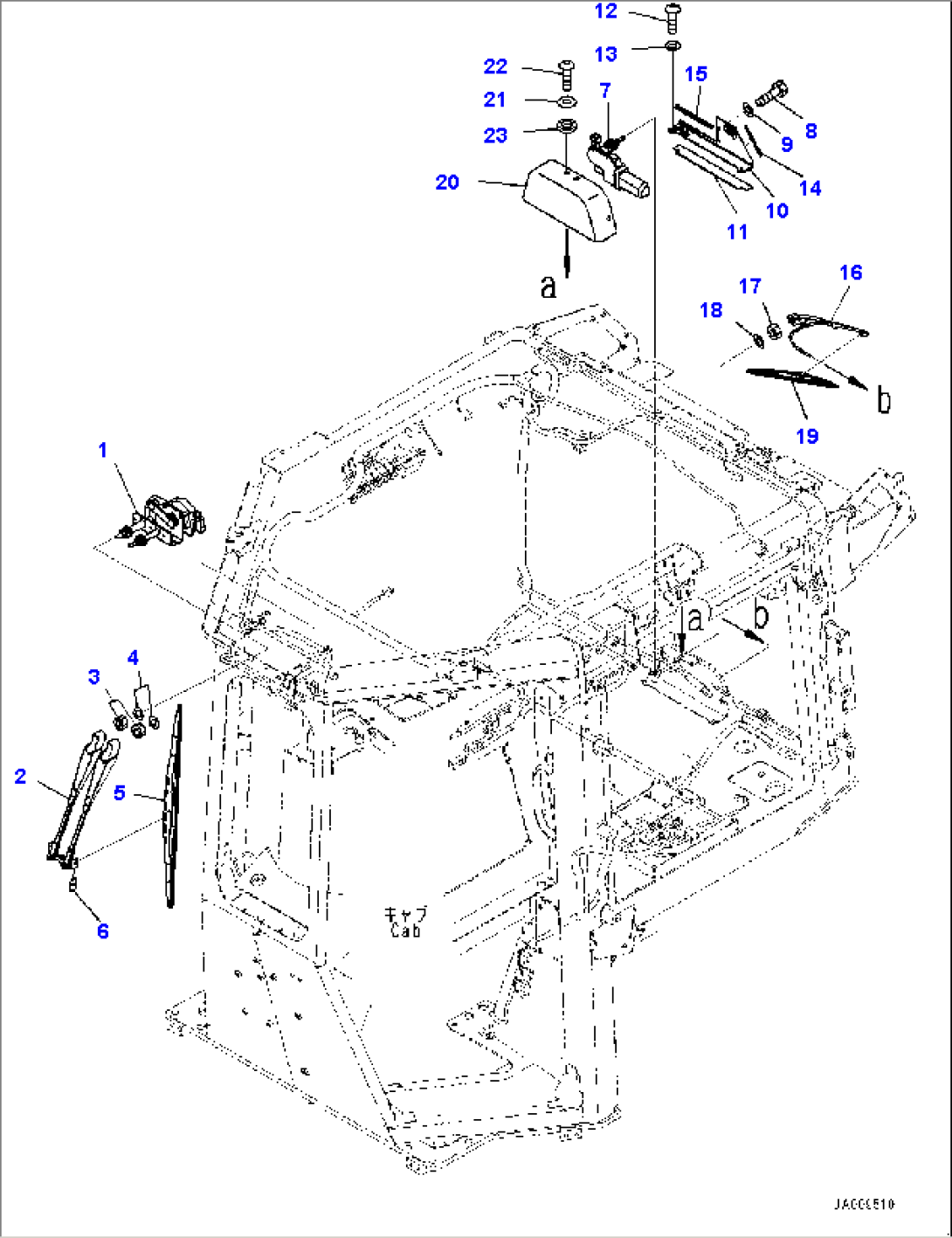 Cab, Wiper (#95001-)
