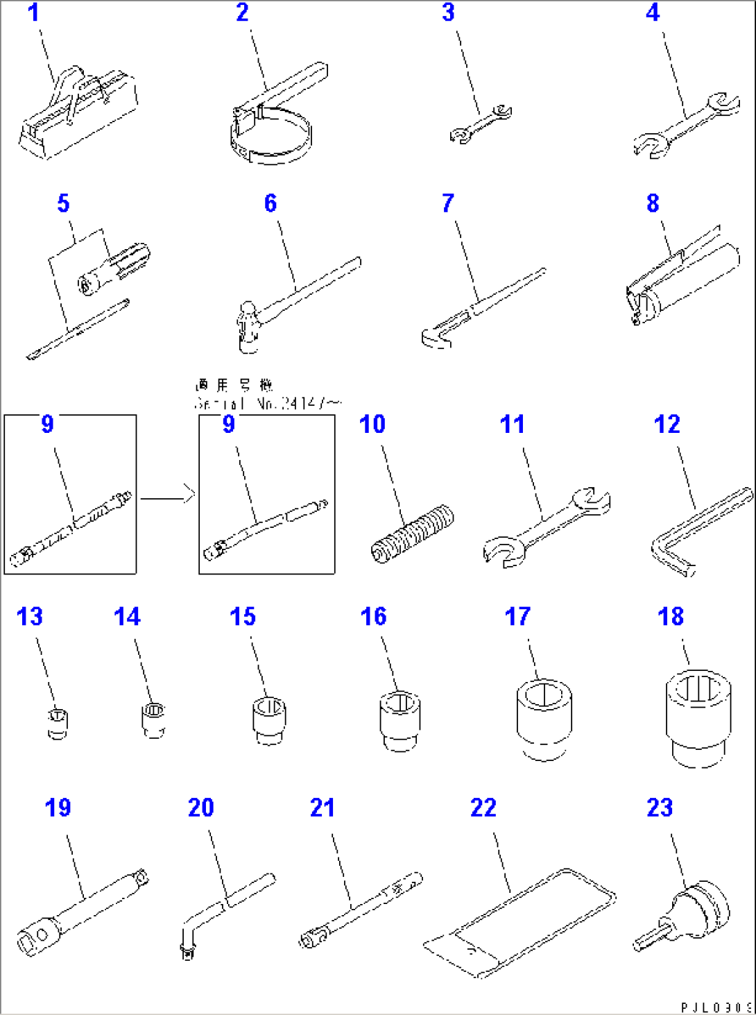 TOOL (FOR POWER PULL UP WINDOW TYPE CAB)(#33001-)