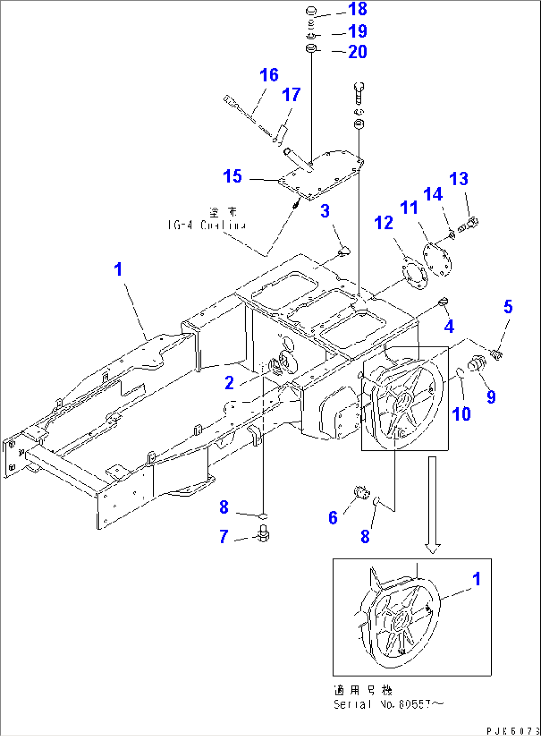 STEERING CASE FRAME (FOR ANGLE DOZER) (FOR MONO LEVER STEERING)