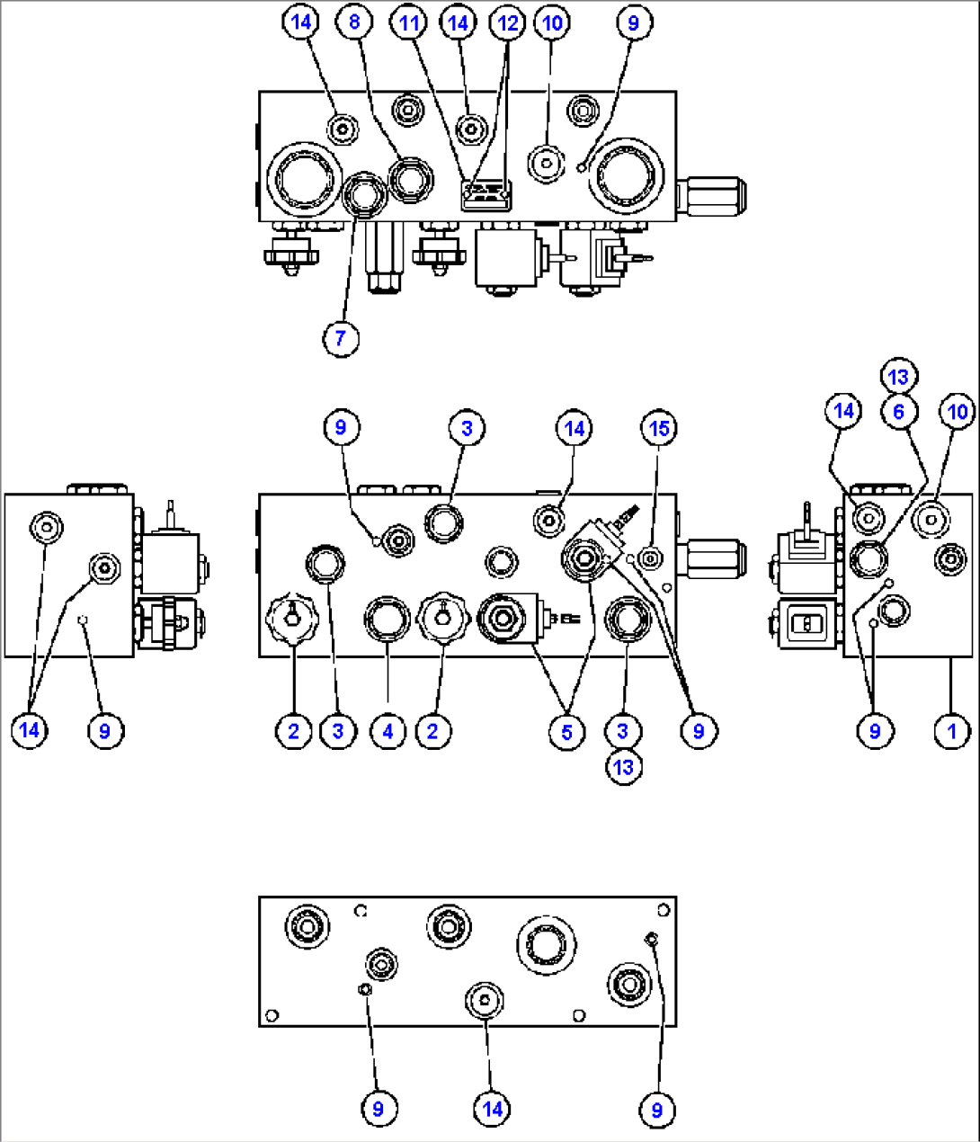 BRAKE MANIFOLD - TWO CIRCUIT (PB8241)