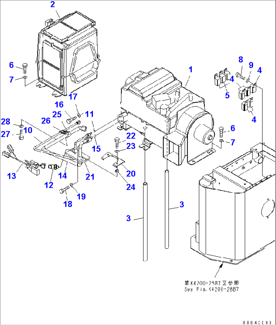 FLOOR FRAME (AUTO AIR CONDITIONER)