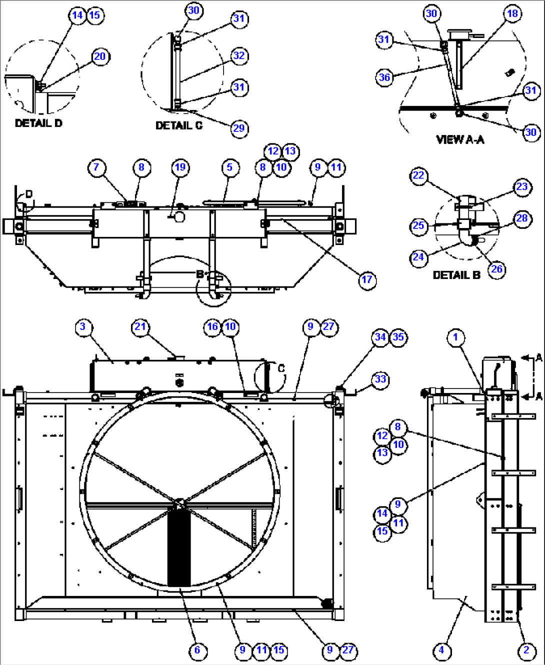 RADIATOR & SHROUD ASSEMBLY (PC1727)