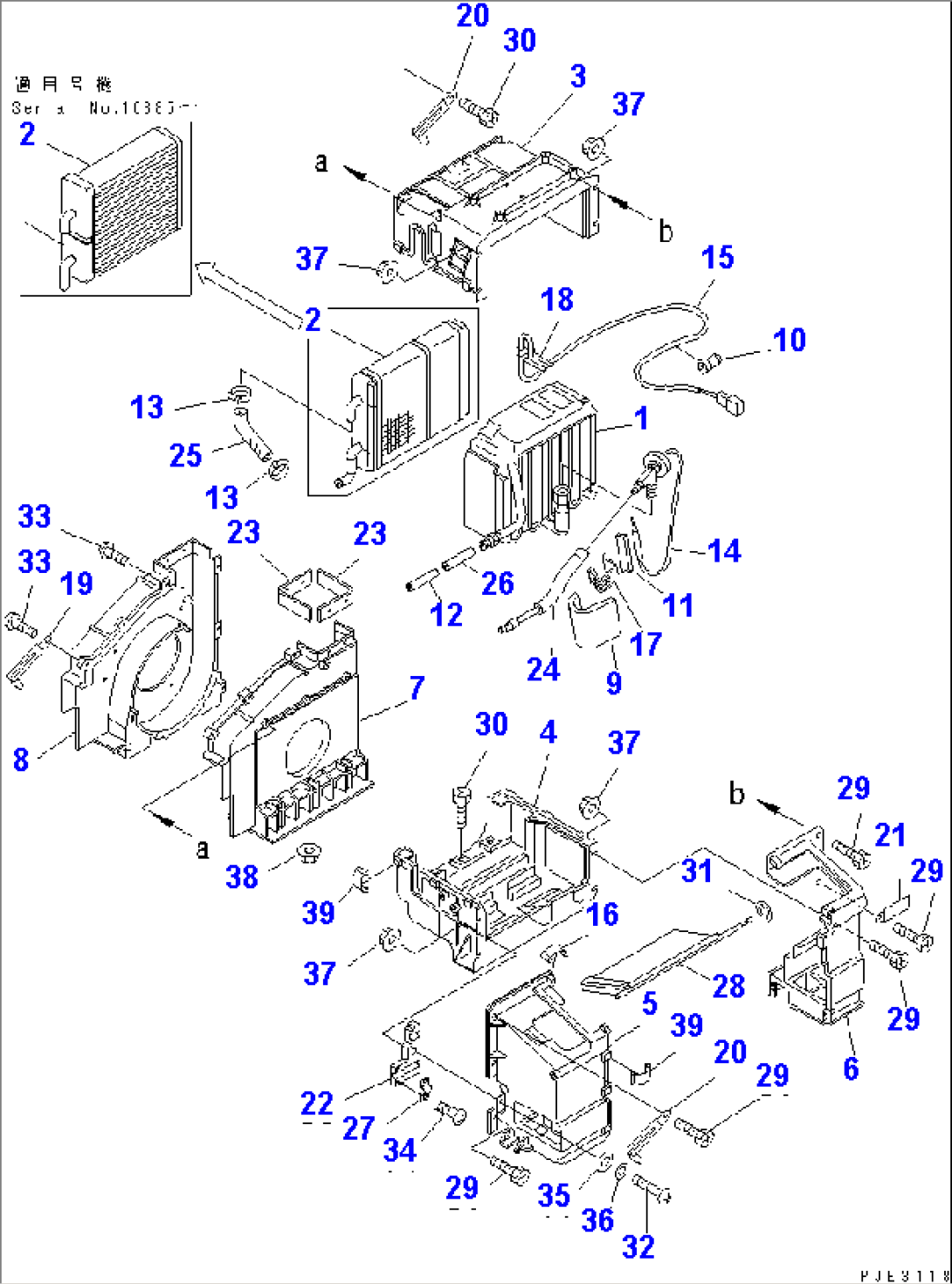 FLOOR FRAME (AIR CONDITIONER UNIT INNER PARTS) (1/3)