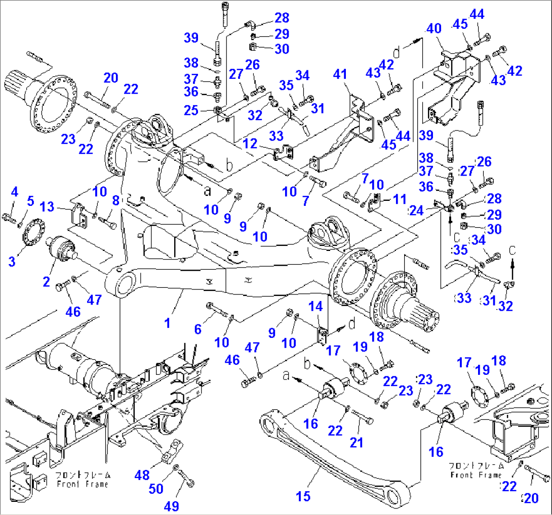 FRONT AXLE SUPPORT(#2001-)