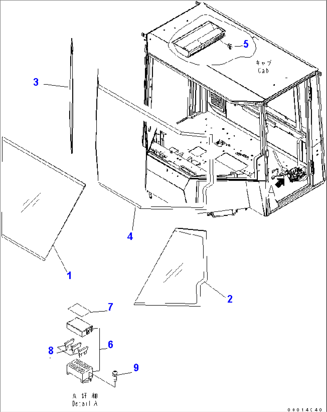 2-PERSONS CAB (HEAT GLASS)