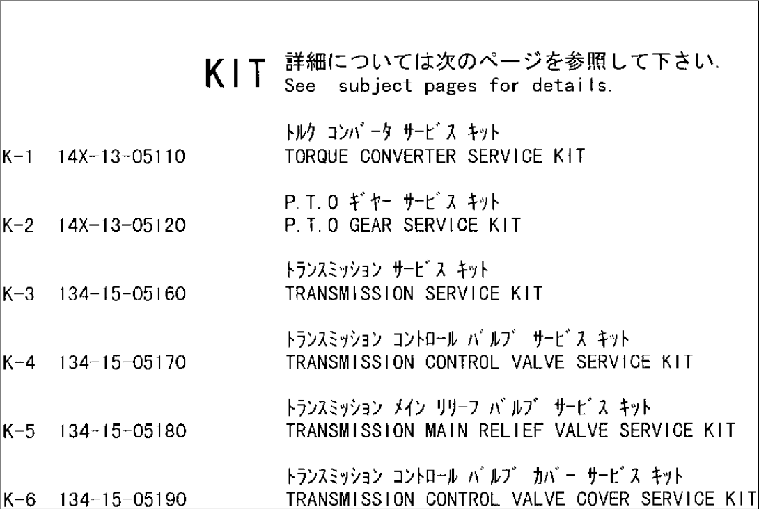 SERVICE KIT