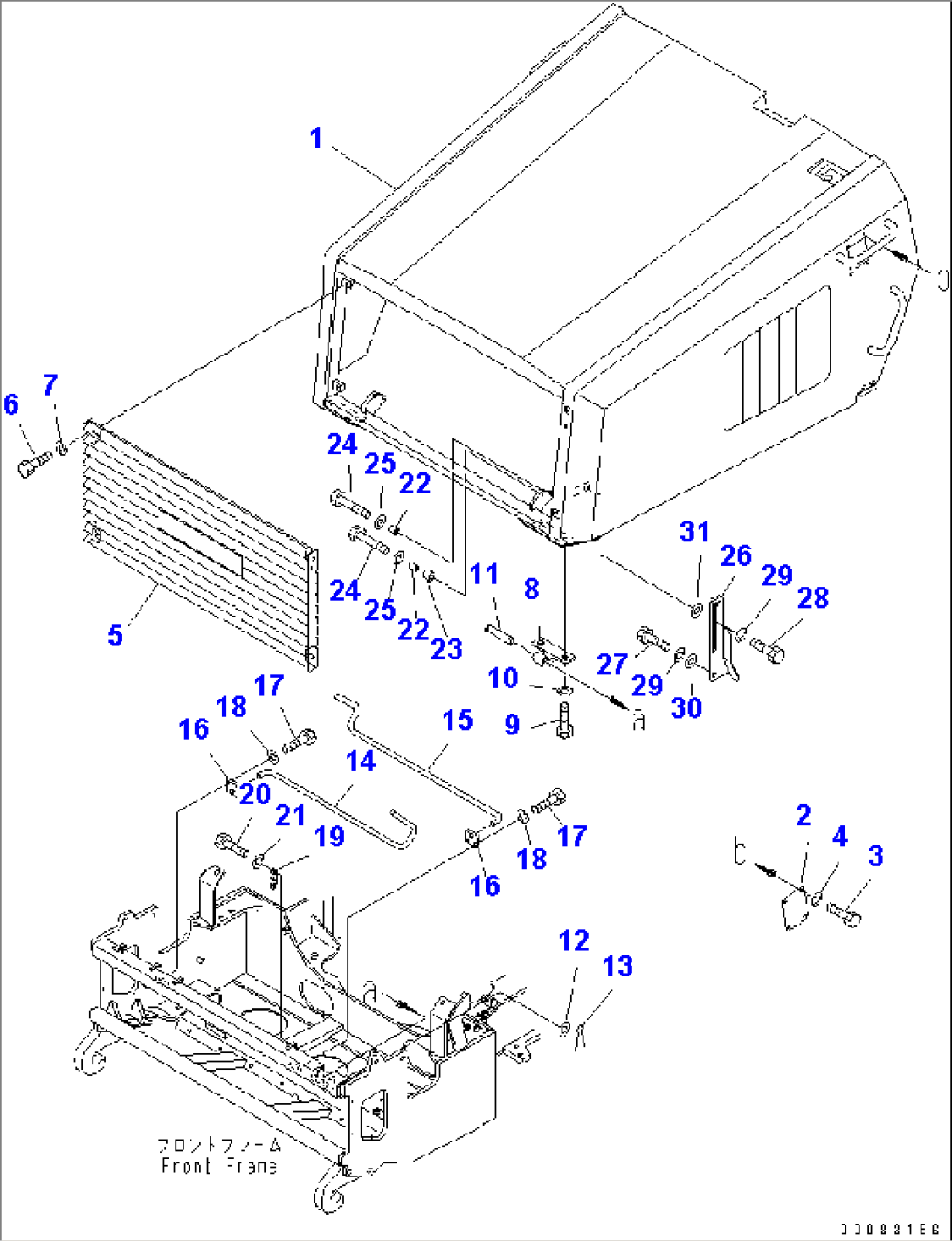ENGINE HOOD AND RELATED PARTS (1/2)