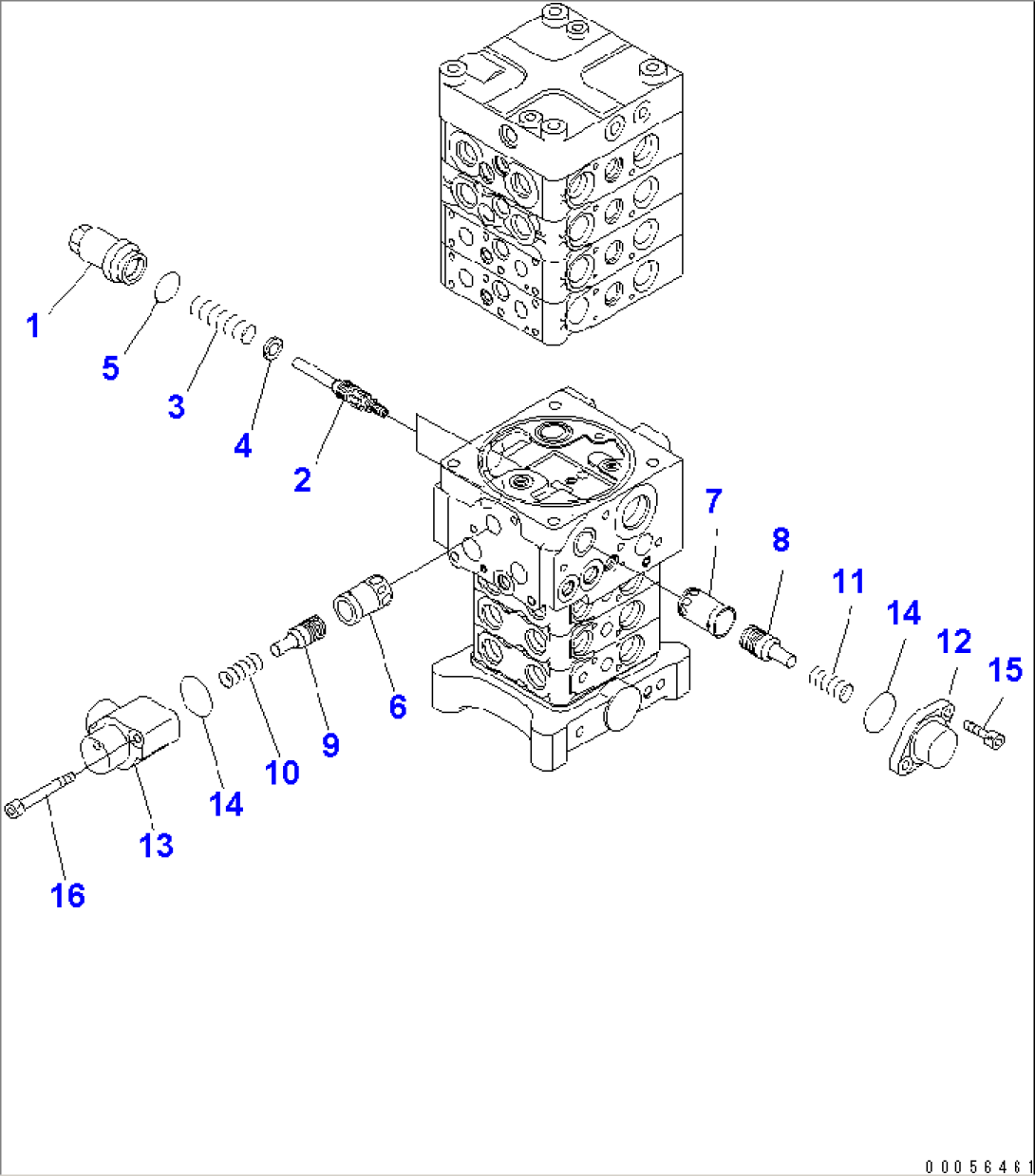 MAIN VALVE (7-VALVE) (7/29) (WITH ARM LOCK VALVE)