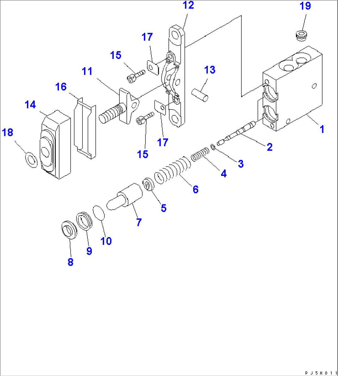 P.P.C. VALVE (FOR SUB WINCH¤ TELESCOPE PEDAL)