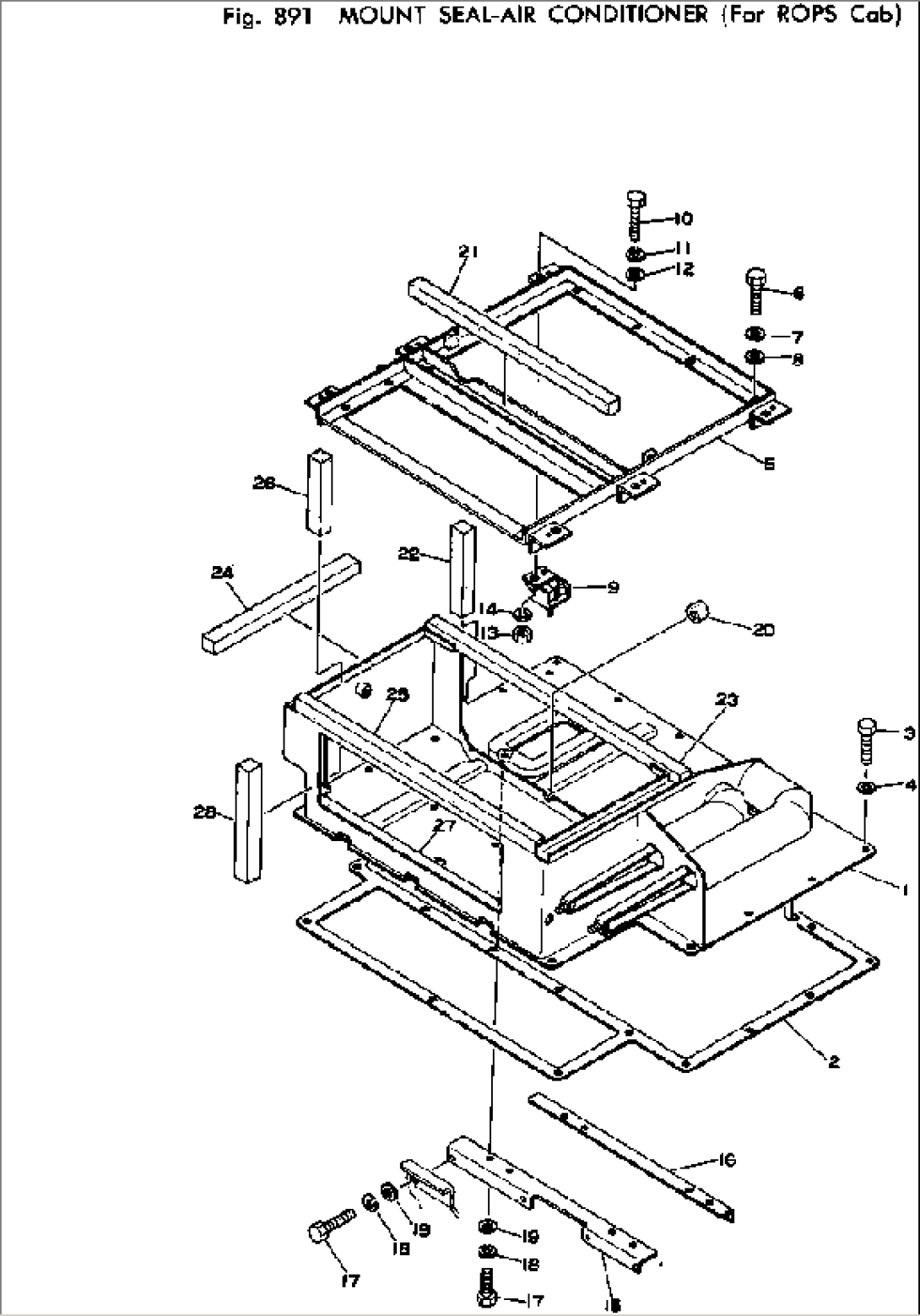 MOUNT SEAL-AIR CONDITIONER (FOR ROPS CAB)