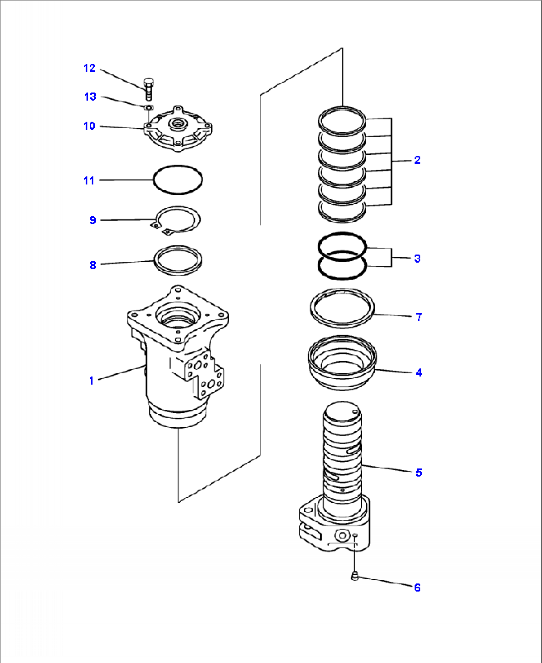 N1410-01A0 SWIVEL JOINT INNER BREAKDOWN