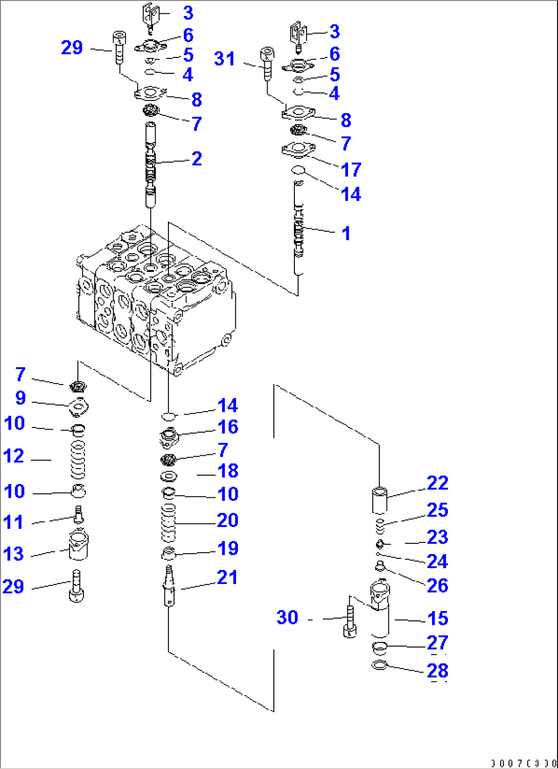MAIN VALVE (3-VALVE) (2/7)