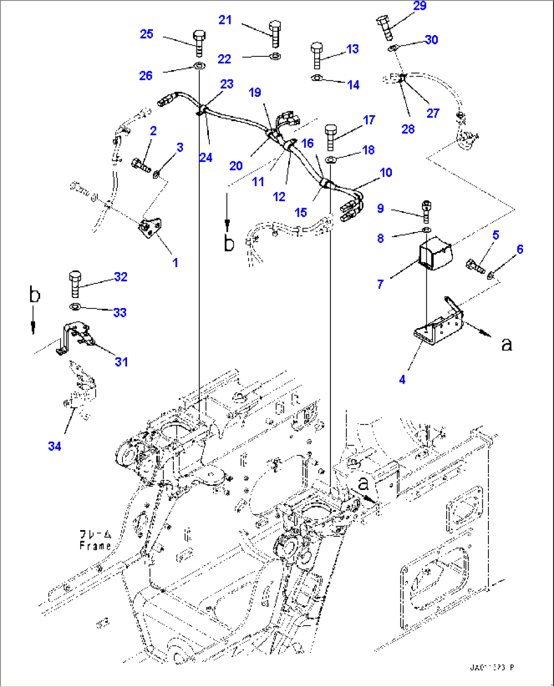 IMU Sensor Wiring Harness, Sensor and Wiring Harness (#30001-)