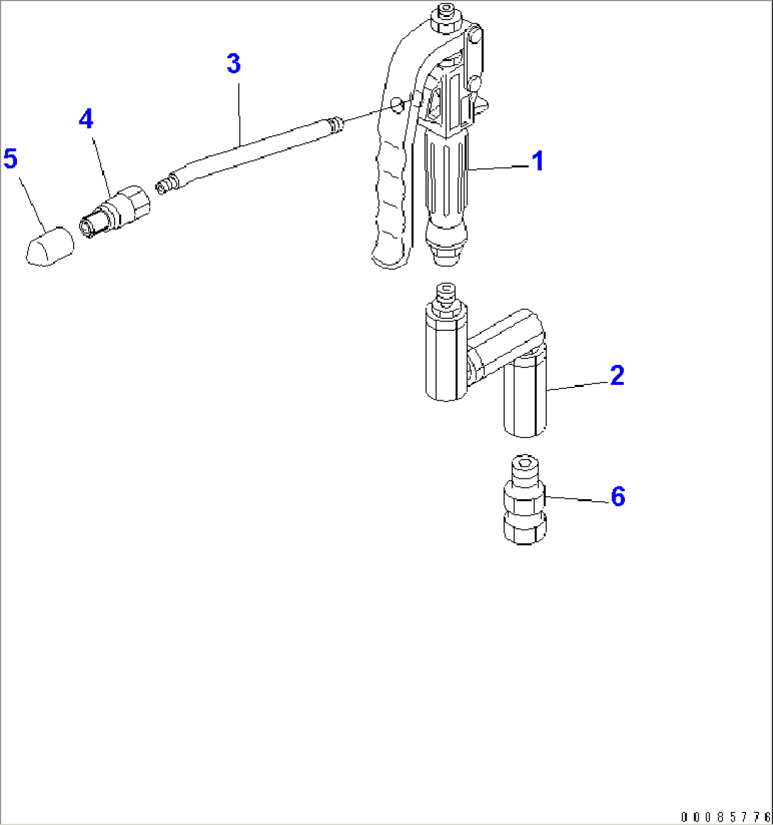 GREASE PUMP (GREASE GUN)(#60003-)