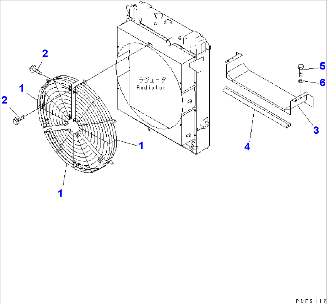 RADIATOR FAN GUARD AND SEAL