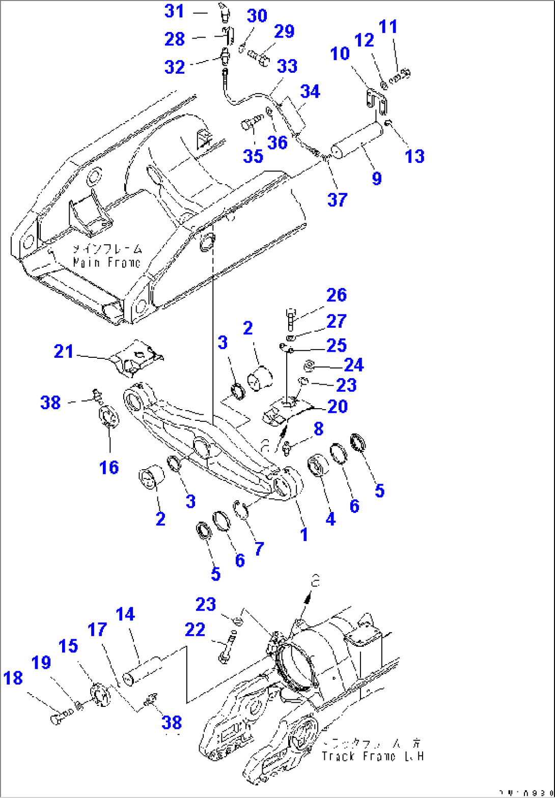EQUALIZER BAR AND PIVOT SHAFT (EQUALIZER BAR)(#30001-)