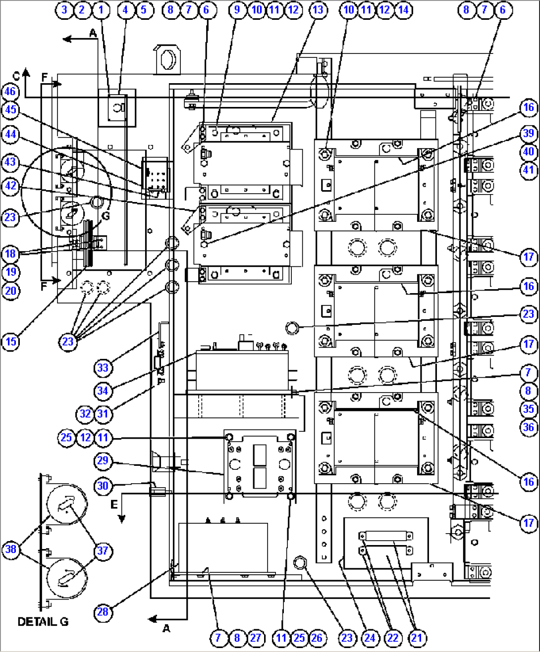 CONTROL CABINET (LEFT FRONT)